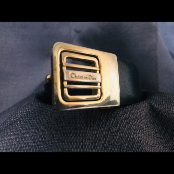 Christain Dior Leather Belt - Picture 1 of 2
